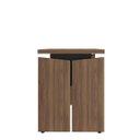 Ver mais imagens de Mesa para Escritório Escrivaninha Tamburato Mdp Nogal/preto