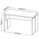 Ver imagem 2 de Mesa para Escritório Escrivaninha Tamburato Mdp Nogal/preto