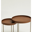 Ver imagem 3 de Mesa de Centro Oscar - Tampo Freijo - Base Aço Carbono - Altura 40cm