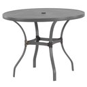 Ver imagem 1 de Mesa Roma com Tampo Ripado 80cm Alumínio - Varanda Cozinha Cinza