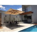 Ver imagem 2 de Ombrelone Parede 3×3 Quadrado Cor Tecido Creme