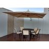 Ombrelone Parede 3×3 Quadrado Cor Tecido Creme - 1