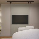 Ver imagem 1 de Painel Tv até 60" Ripado Modular 141cm Marisa L04 - D'rossi Gris Fosco
