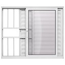 Ver imagem 1 de Janela de Correr Alumínio Branco 03 Folhas Veneziana c/Grade Maxx - 120x120