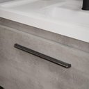 Ver imagem 5 de Gabinete de Banheiro com Cuba e Espelheira Metalo 60cm Cimento - Mgm
