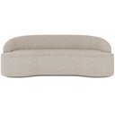 Ver imagem 3 de Sofá 3 Lugares Curvo Sala de Estar Living Lótus D02 Linho Bege 180 cm D-463 - Lyam Decor