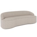 Ver imagem 1 de Sofá 3 Lugares Curvo Sala de Estar Living Lótus D02 Linho Bege 180 cm D-463 - Lyam Decor