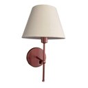 Ver imagem 4 de Arandela Luminária de Parede Clássica Alumínio Interruptor com Cúpula Tecido Algodão Ref 19