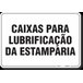 PLACA ORGANIZAÇÃO CAIXAS PARA LUBRIFICAÇÃO DA ESTAMPARIA - 2