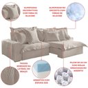 Ver mais imagens de Sofá Retrátil e Reclinável 3 Lugares 250cm Linho Zeus Yescasa