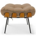 Ver imagem 6 de Kit 2 Puff's Decorativos Sala de Estar Costela L02 Linho Bege Escuro - Lyam Decor