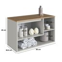 Ver imagem 2 de Gabinete para Banheiro Suspenso 80cm 1 Porta Basculante Barcelona Arenas - Art In Móveis