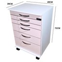 Ver imagem 2 de Carrinho Auxiliar para Personal Nail - 5 Gavetas
