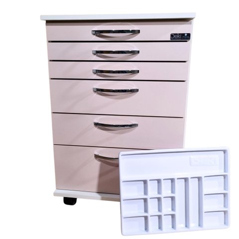 Carrinho Auxiliar para Personal Nail - 5 Gavetas