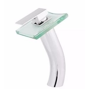 Torneira Monocomando Misturador Mônaco Em Vidro Bica Alta