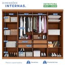 Ver imagem 5 de Guarda-Roupa Imperial Espresso Moveis Marrom/Cinamomo