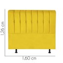 Ver imagem 3 de Cabeceira para Cama Box Casal 1,60 Cm Kiara:amarelo