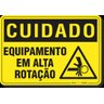 PLACA CUIDADO EQUIPAMENTO EM ALTA ROTAÇÃO S16 - 1