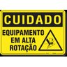 PLACA CUIDADO EQUIPAMENTO EM ALTA ROTAÇÃO S10 - 1