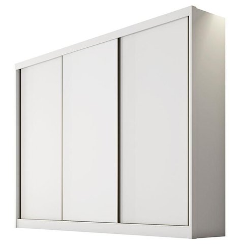 Guarda Roupa Casal Logan 3 Portas 6 Gavetas Neve – Novo Horizonte