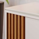 Ver imagem 7 de Rack Bancada para Tv 60 Pol 160cm Diana Off White/freijó C05 - Mpozenato