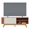 Ver imagem 5 de Rack Bancada para Tv 60 Pol 160cm Diana Off White/freijó C05 - Mpozenato