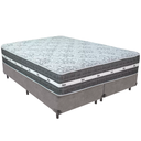 Ver imagem 1 de Cama Box Cinza e Colchão Black Graphite Molas Ensacadas King 193x203x32 Anjos