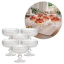 Ver imagem 4 de Jogo 6 Taças Sobremesa Vidro 320ml Blis Collection Frisado Moderno Elegante - Wellmix