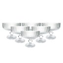 Ver imagem 5 de Jogo 6 Taças Sobremesa Vidro 320ml Blis Collection Frisado Moderno Elegante - Wellmix