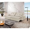 Ver imagem 1 de Sofá Parma Linho 02 Módulos de 100m B25cm Meu Sofá Online A302 Linho Branco
