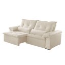 Ver imagem 6 de Sofá Parma Linho 02 Módulos de 100m B25cm Meu Sofá Online A302 Linho Branco