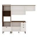 Ver imagem 3 de Cozinha Completa Luna 8 Portas 4 Gavetas 100% MDF Branco Fosco - Genialflex