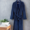 Roupão Microfibra Adulto Macio Azul Marinho - 1