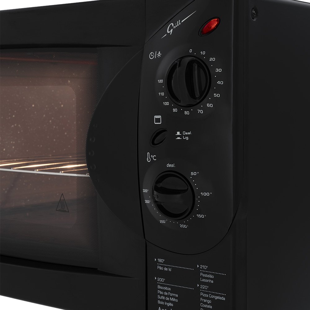 Forno Elétrico de Bancada Fischer Grill 44l Preto 220v - 3