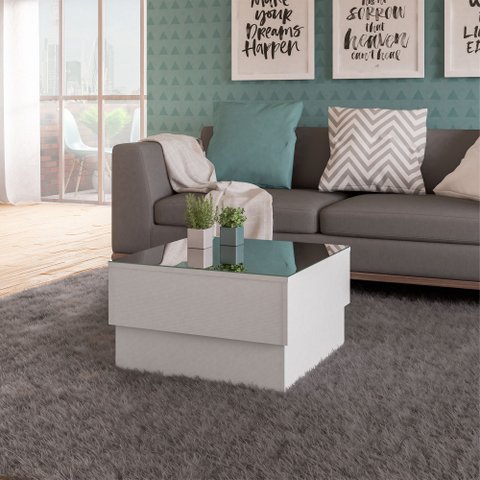 Mesa de Centro com Tampo Espelhado Parati Artely