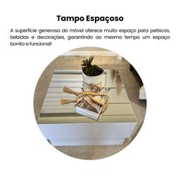 Mesa de Centro com Tampo Espelhado Parati Artely - 6