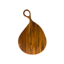 Ver imagem 1 de Tábua de Corte Orgânica Grande com Cabo – Madeira de Teca 55x35x2cm