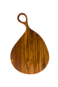Ver imagem 1 de Tábua de Corte Orgânica Grande com Cabo – Madeira de Teca 55x35x2cm