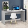 Mesa Escritório 135cm com 2 Tomadas e 1 Saída de Rede Connect G04 Cinza - Mpozenato - 2