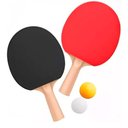 Ver imagem 1 de Kit Tênis de Mesa Ping Pong 2 Raquetes 3 Bolinhas Wellmix
