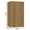 Ver imagem 4 de Armário Aéreo Cozinha Botanic 40cm 01 Porta M631 Kappesberg - Nogueira