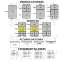 Ver imagem 2 de CUBA Gastronômica INOX GN 1/9x65 mm 590 ml com TAMPA POLI com Abertura SB