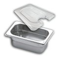 Ver imagem 1 de CUBA Gastronômica INOX GN 1/9x65 mm 590 ml com TAMPA POLI com Abertura SB