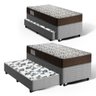 Cama Box com Colchão de Espuma D45 Solteiro Ortobom Iso 150 + Auxiliar de Espuma Unique Solteiro - 1