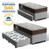 Cama Box com Colchão de Espuma D45 Solteiro Ortobom Iso 150 + Auxiliar de Espuma Unique Solteiro - 2