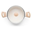 Ver imagem 2 de Jogo de Panelas Carmela Vanilla 10 Peças com Revestimento em Cerâmica Cor Creme