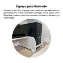 Ver mais imagens de Mesa para Computador com Espaço para Gabinete Escrivaninha Pixel 100% MDF 69cm Branca