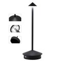 Ver imagem 1 de Luminaria de Mesa Abajur Led 3 Tons Controle de Intensidade Usb Touch Bateria Recarregavel Home Offi