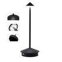 Ver imagem 5 de Luminaria de Mesa Abajur Led 3 Tons Controle de Intensidade Usb Touch Bateria Recarregavel Home Offi
