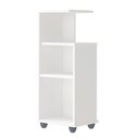 Ver imagem 3 de Mesa Lateral de Apoio com Prateleiras Bis Branco